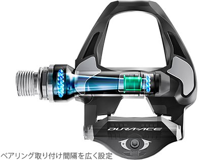 Shimano duraace 9100ペダル　+4mmパーツ