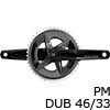 SRAM@RIVAL AXS POWER METERS DUBi_ujp[[^[NNZbg 46/33Ti2x12Sj