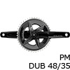 SRAM@RIVAL AXS POWER METERS DUBi_ujp[[^[NNZbg 48/35Ti2x12Sj