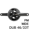 SRAM　FORCE AXS D2 POWER METER DUB WIDE パワーメーター内蔵クランクセット 43/30T（2x12S）