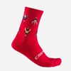 CASTELLI@APERITIVO 15 SOCK@4523533@642 POMPEIAN RED